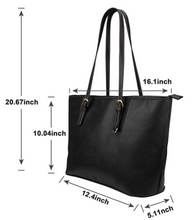 Load image into Gallery viewer, Custom Small Photo Leather Tote Bag