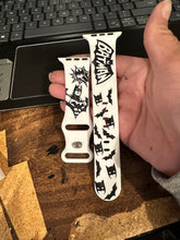 Load image into Gallery viewer, Inspired Batman, Engraved Apple watch band
