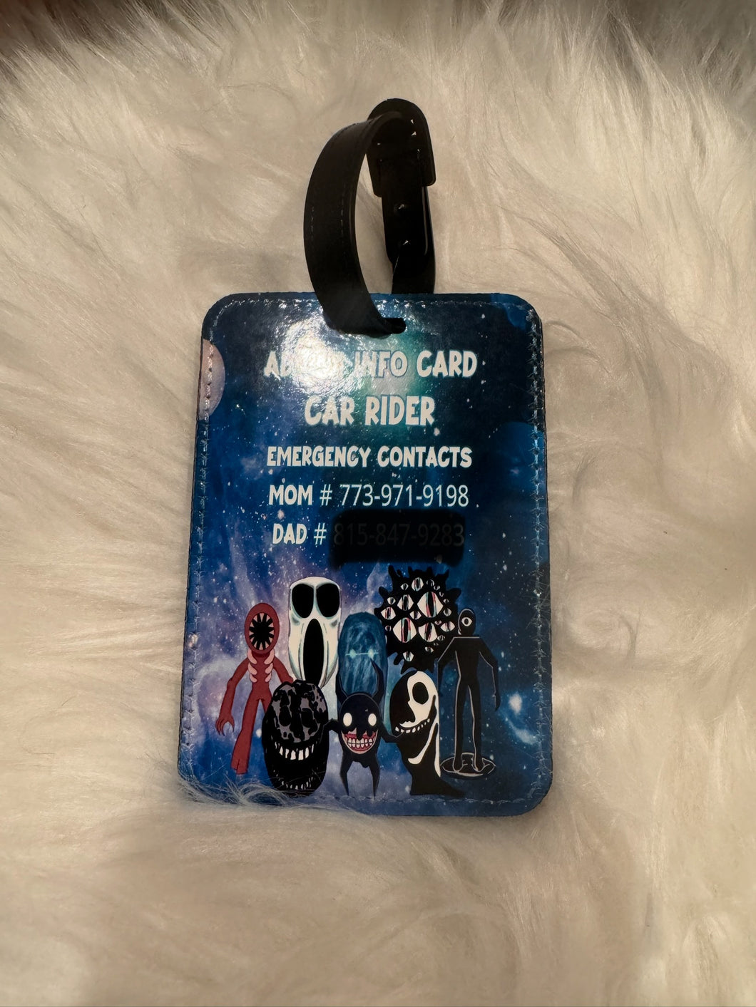 Personalized Backpack Book Bag Tag | Backpack Name Custom Logo tag | Plastic Luggage tag | Elementary Car Rider Bus Rider Tag Back to School