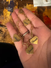 Load image into Gallery viewer, Custom engraved Bracelets for Women Handmade Paperclip Bracelet Mom Jewelry Kids Names
