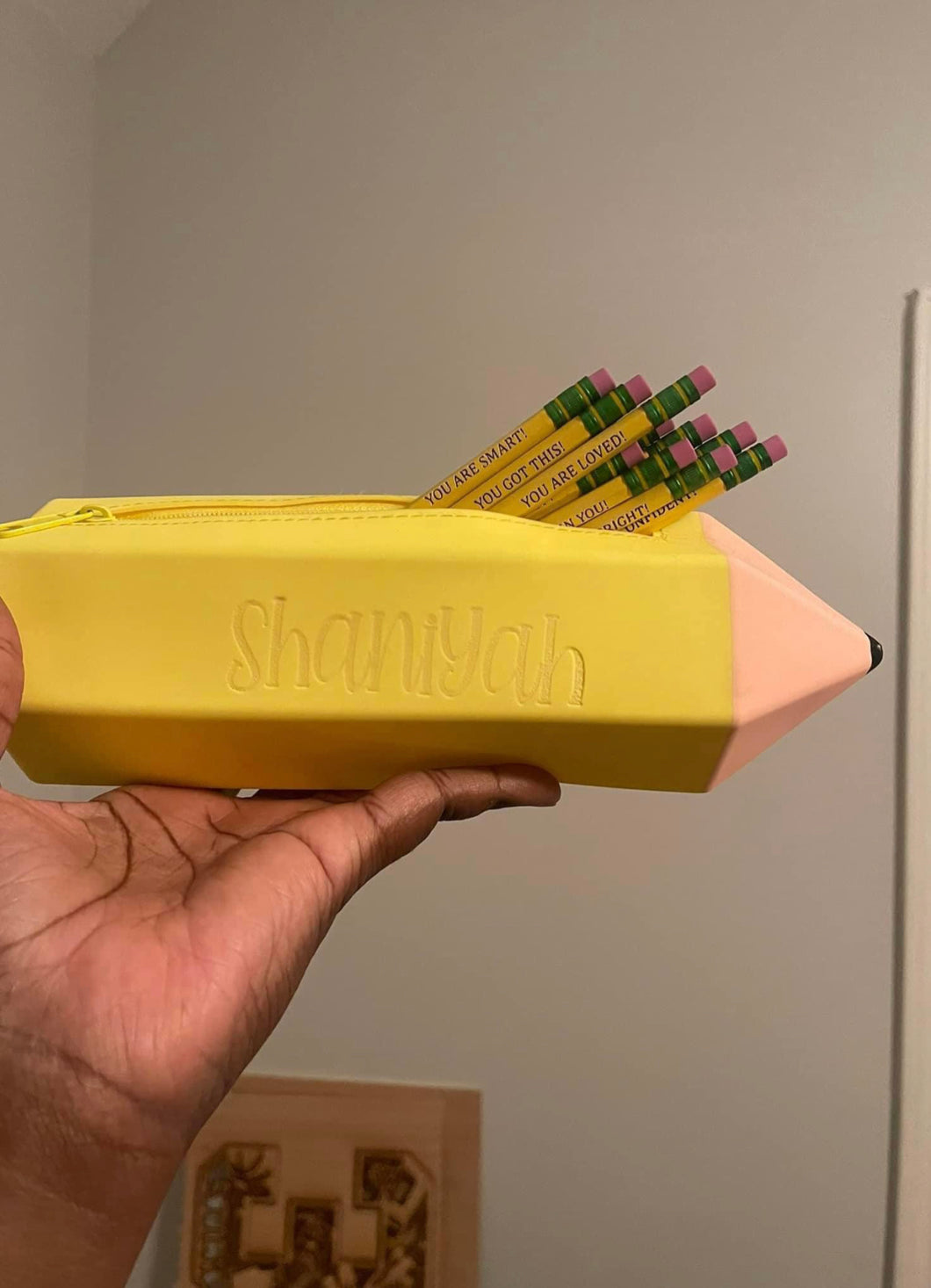 Personalized Pencil or Crayon Flexible Pouch for Back to School