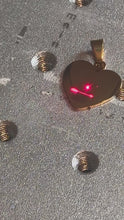Load and play video in Gallery viewer, Custom Real Fingerprint Necklace, Custom Heart Charm with Name, Engraved Fingerprint Handwriting
