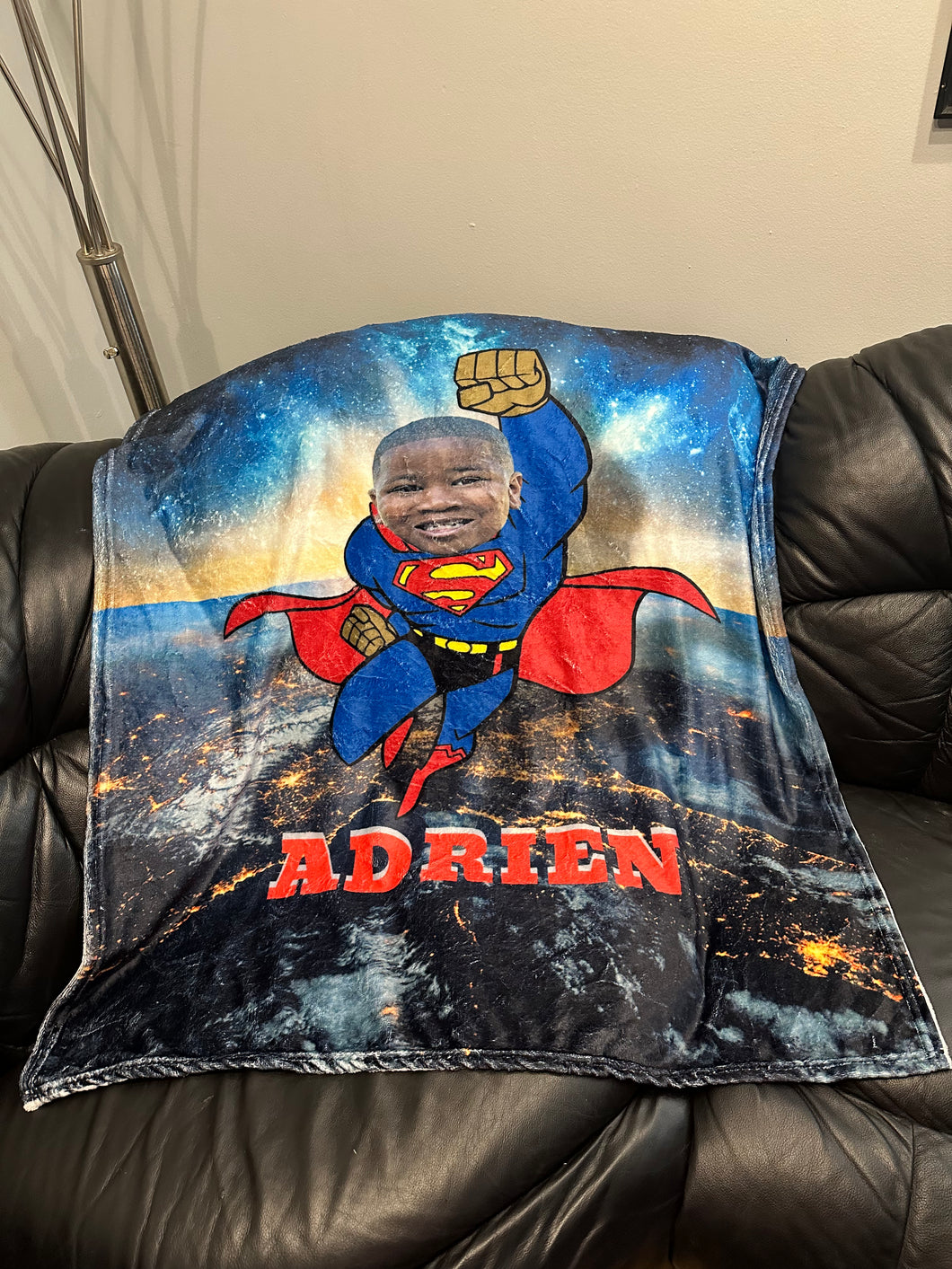 Super Hero Personalized Soft Micro Fleece Blanket
