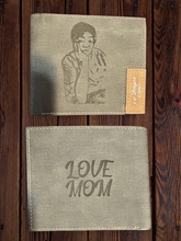 Load image into Gallery viewer, Personalized Photo Wallet, Leather Wallet, Handwriting Wallets Gift for Him , Anniversary Gift For Him, Boyfriend Gift, Valentines Day Gift
